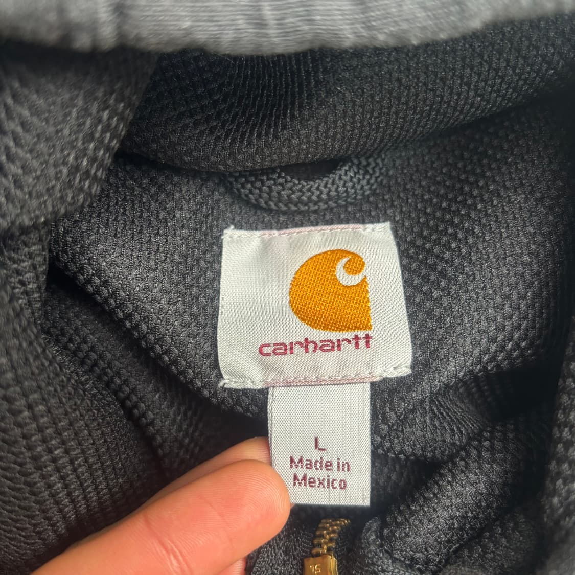 칼하트 블랙 써멀 후드집업 L 상품이미지7