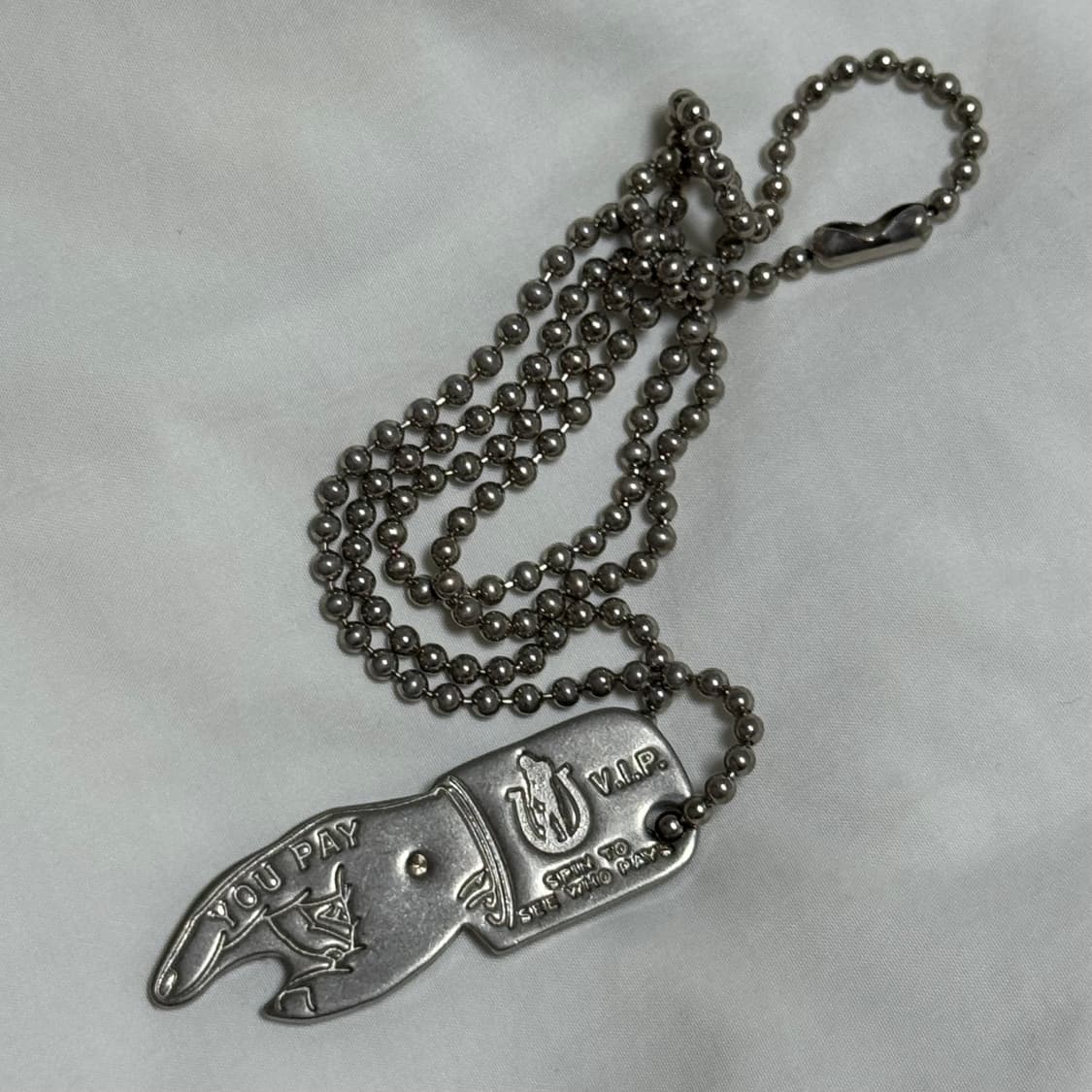 히스테릭글래머 유페이 네크리스 목걸이 실버 상품이미지2