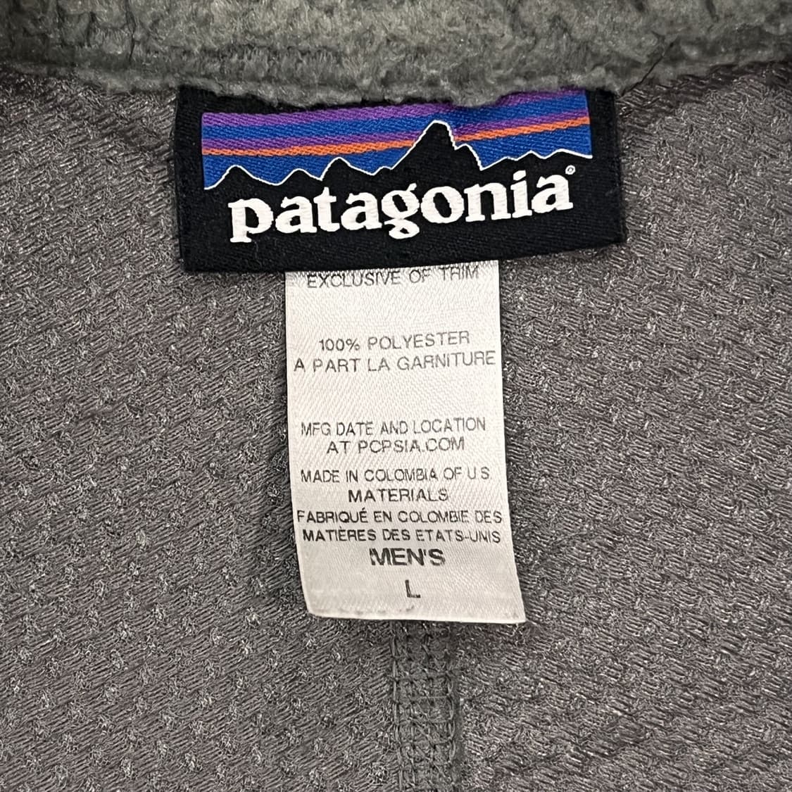 파타고니아 클래식 레트로-X 플리스 자켓 포지 그레이/블랙 상품이미지4