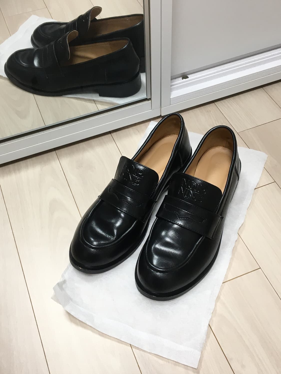 누아르나인 NOIRNINE 블랙 페니 로퍼 상품이미지4