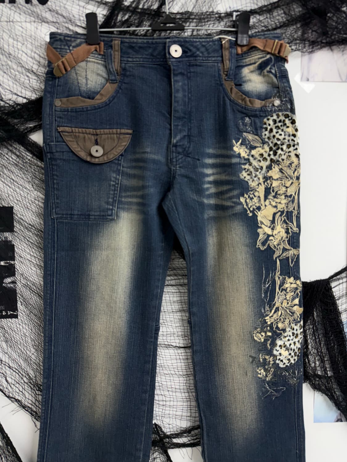 00s embriodery detail jeans  상품이미지2