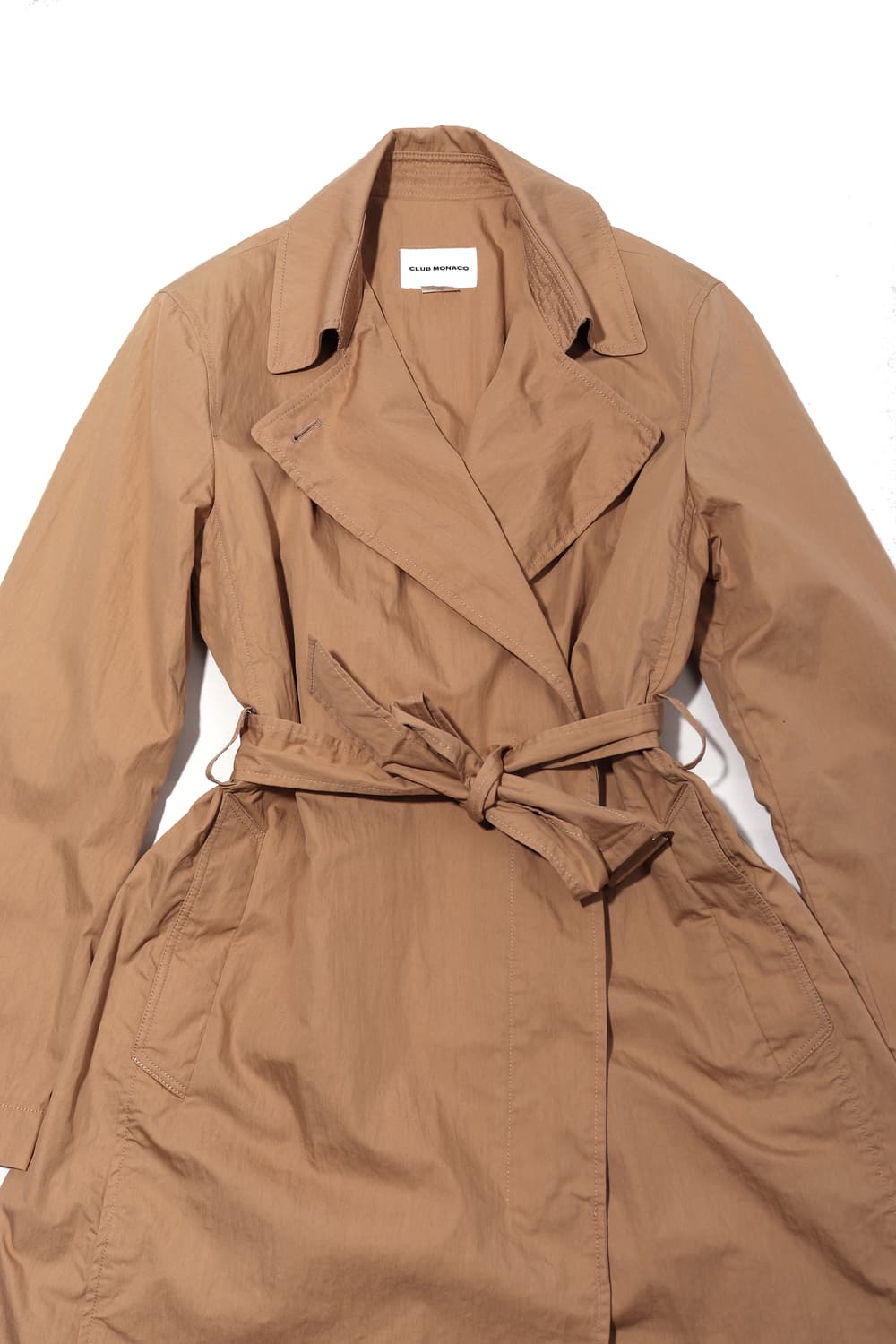 CLUB MONACO 베이지 코튼 더플 코트 women S 상품이미지4