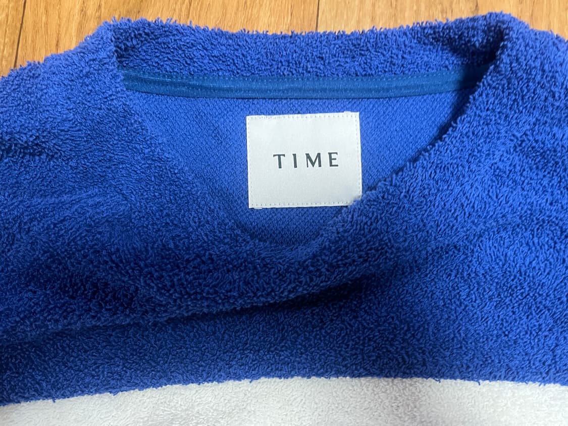 타임옴므 스트라이프 테리니트 100사이즈 팝니다. 상품이미지2