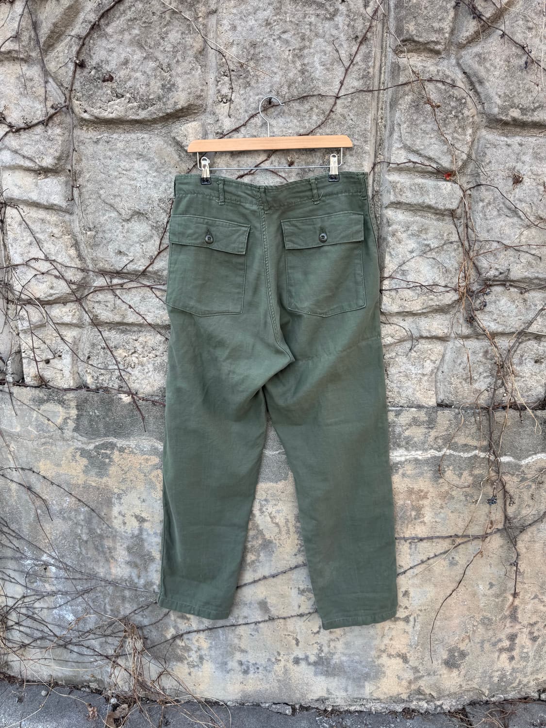 70s 미군 오리지널 og-107 퍼티그 팬츠 34 상품이미지2