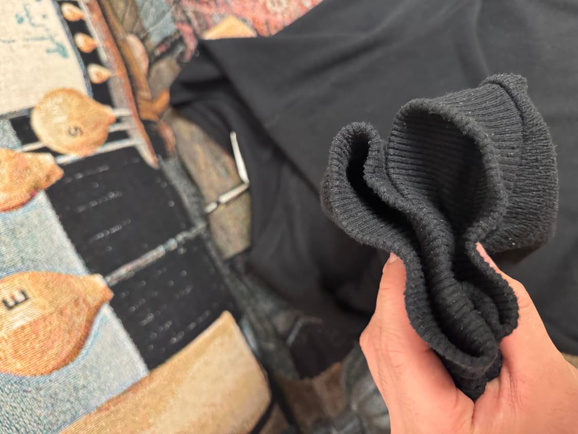 바벨 오브젝트 브이 넥 니트 블랙 상품이미지4