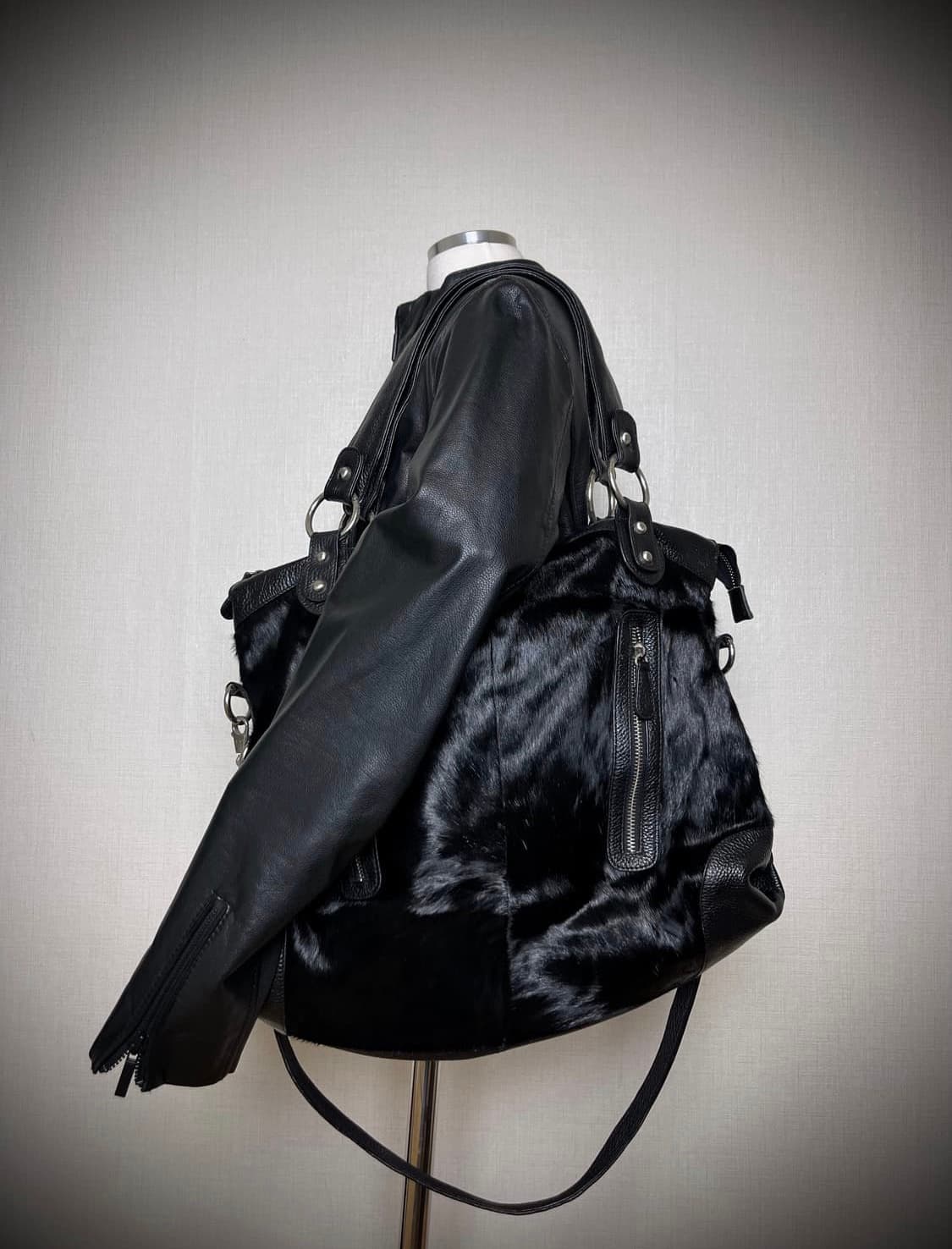 빈티지 양가죽 숄더 크로스백 상품이미지3