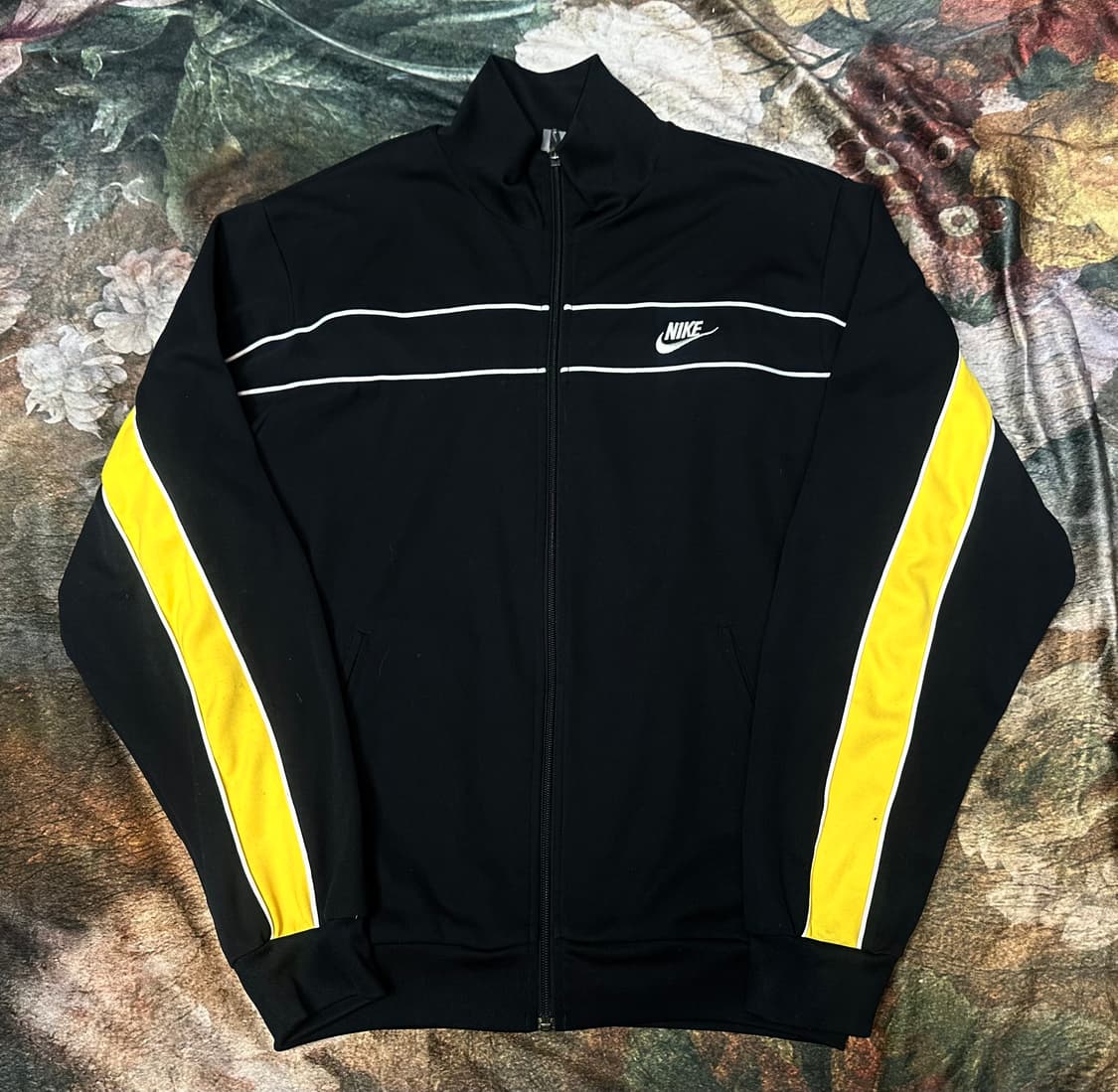 나이키 빈티지 옐로우 사이드라인 블랙트랙탑져지 105 상품이미지1