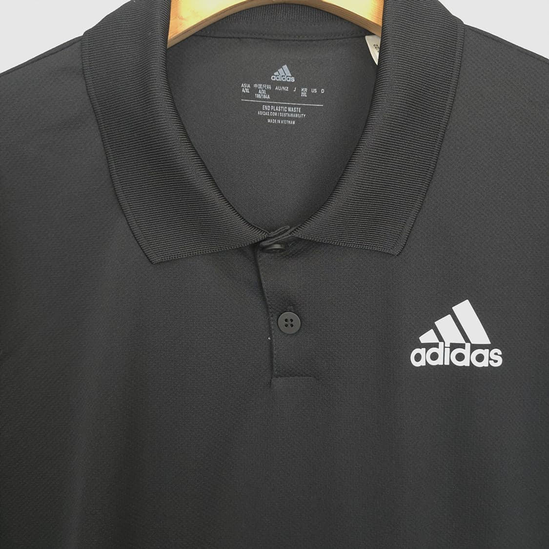 아디다스 Adidas 골프 클럽 피케 폴로티 블랙 2XL 상품이미지2