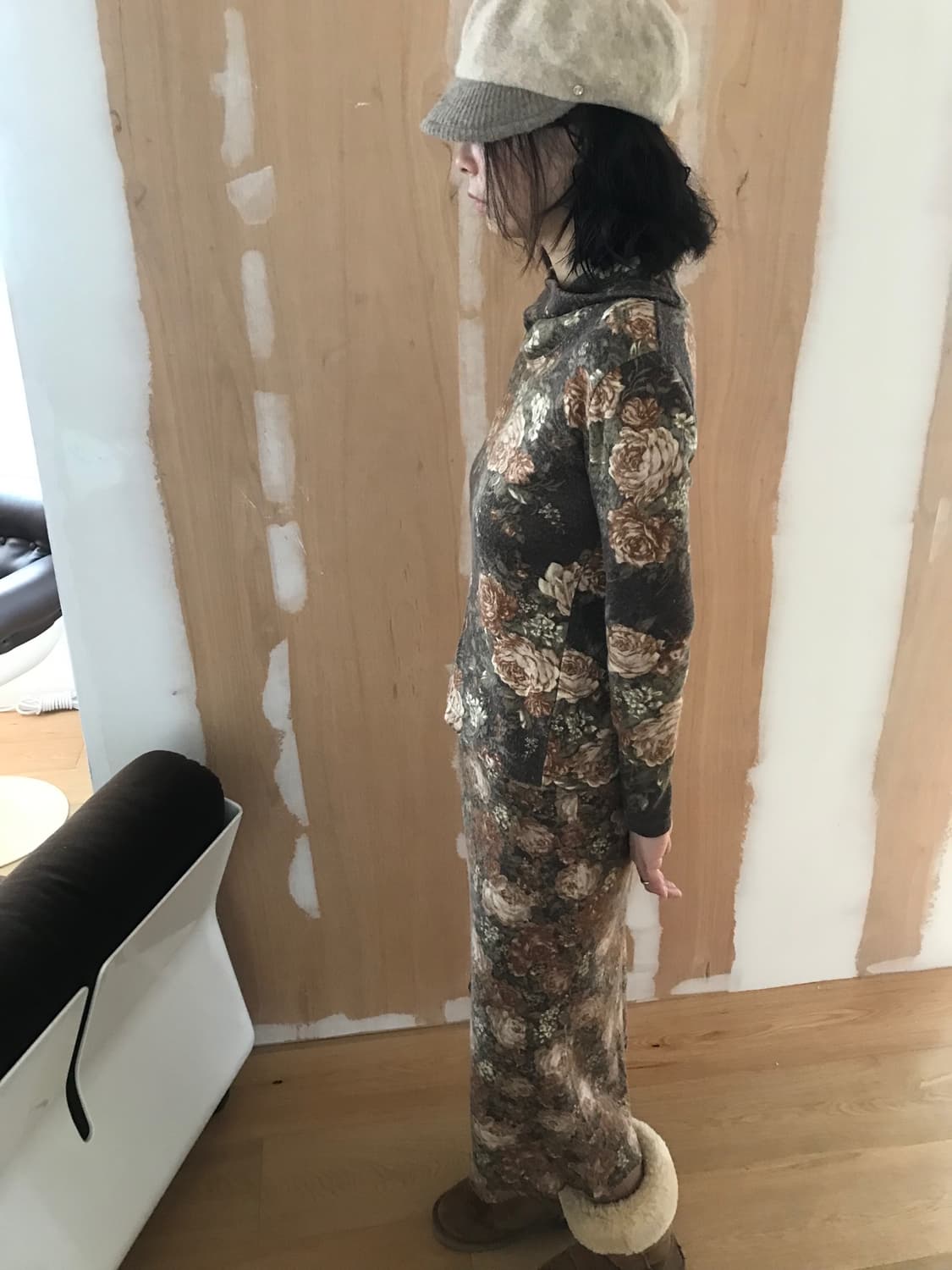  vintage flower pattern skirt 상품이미지3