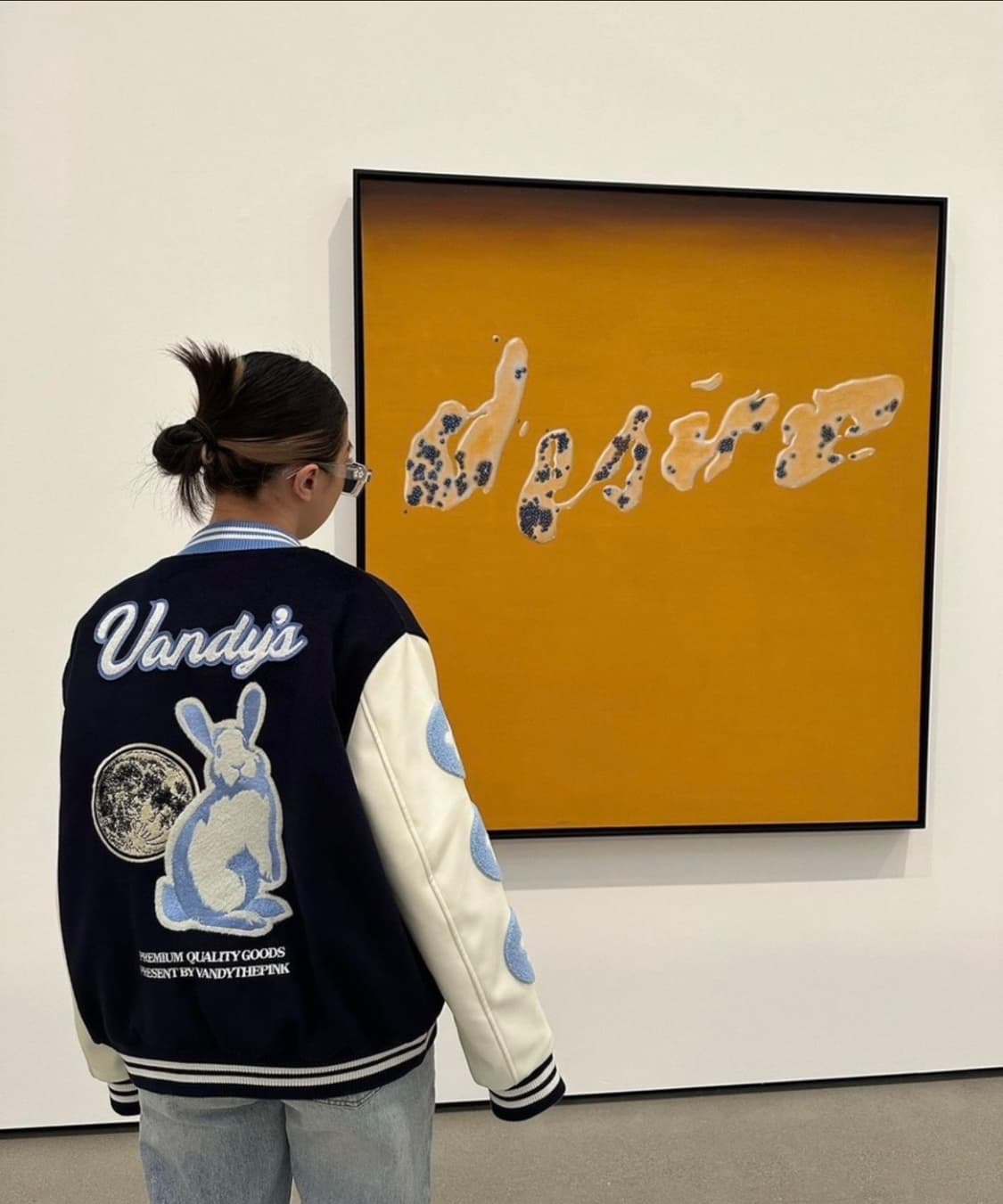 더반디핑크 래빗 바시티 자켓 점퍼 네이비 상품이미지5