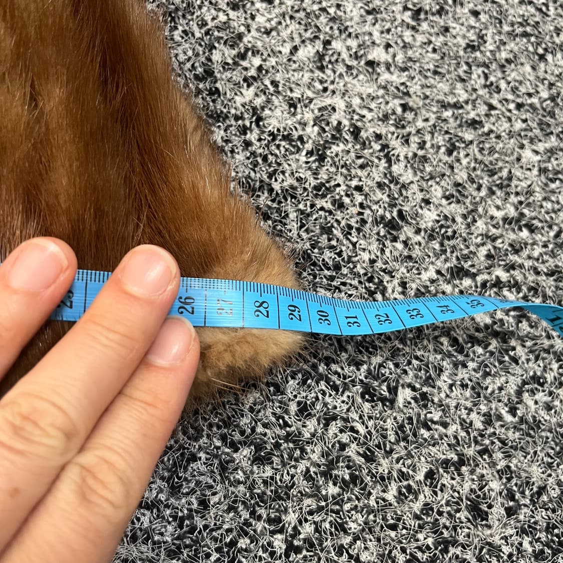 빈티지 밍크 털모자 브라운 상품이미지3