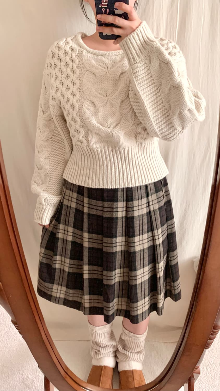 뒷리본 케이블 아방 모리 니트 상품이미지3