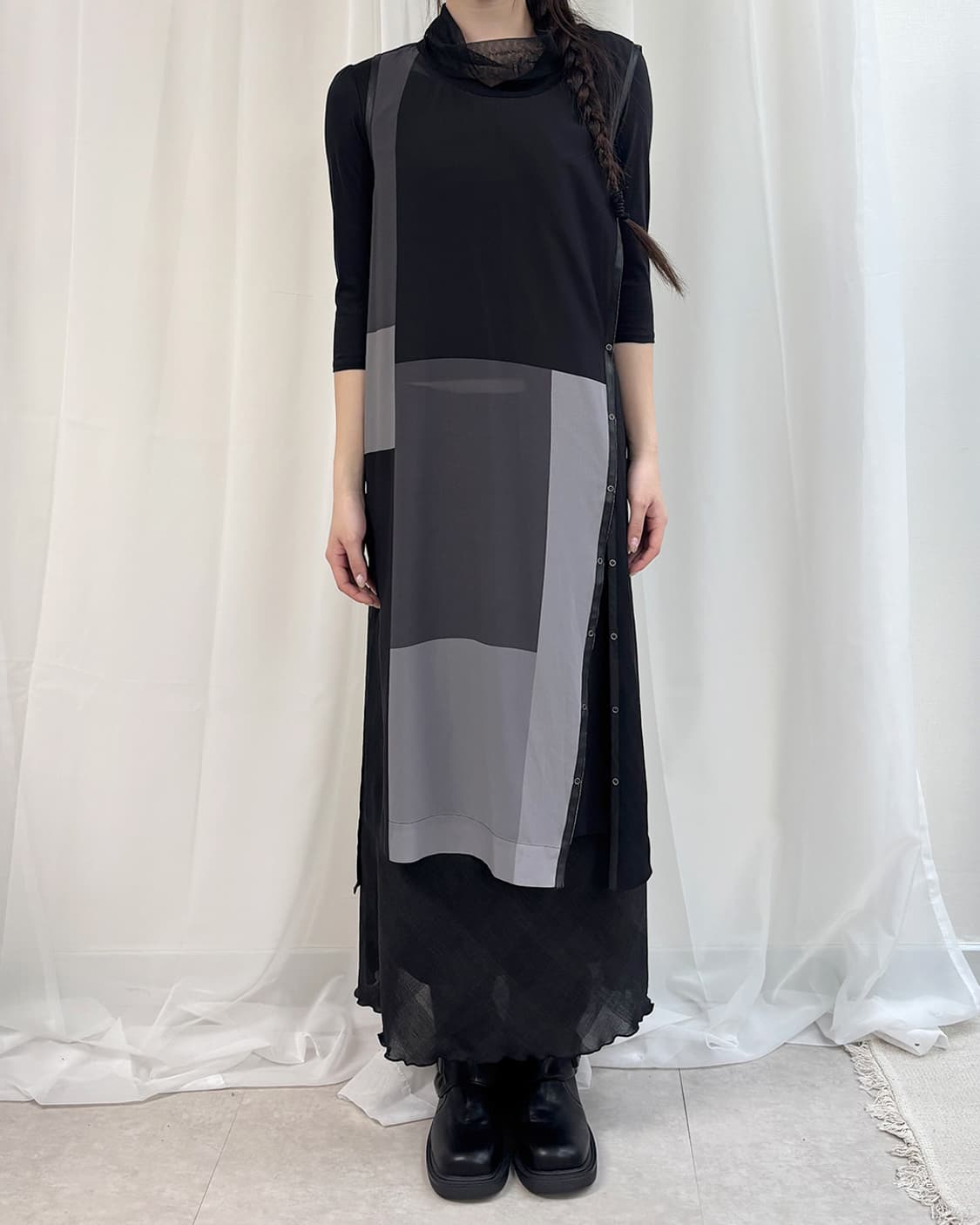 DEMOO PARKCHOONMOO 비대칭 레이어드 베스트 상품이미지8