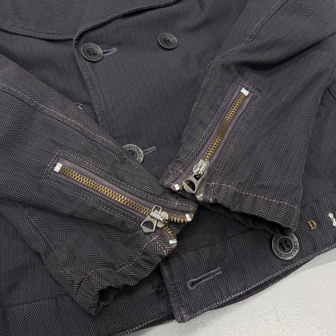 디젤 Y2K 코튼 크롭 라이더 자켓 상품이미지5