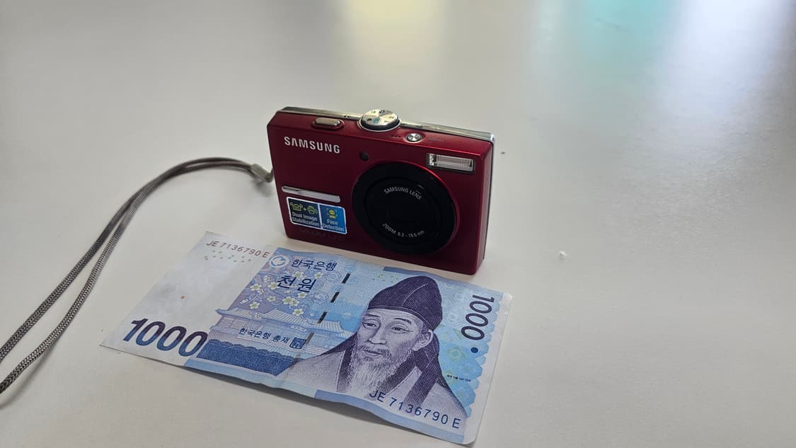 작례O 장동건 디카 초소형 삼성 블루 l210 디지털카메라 빈티지 상품이미지1