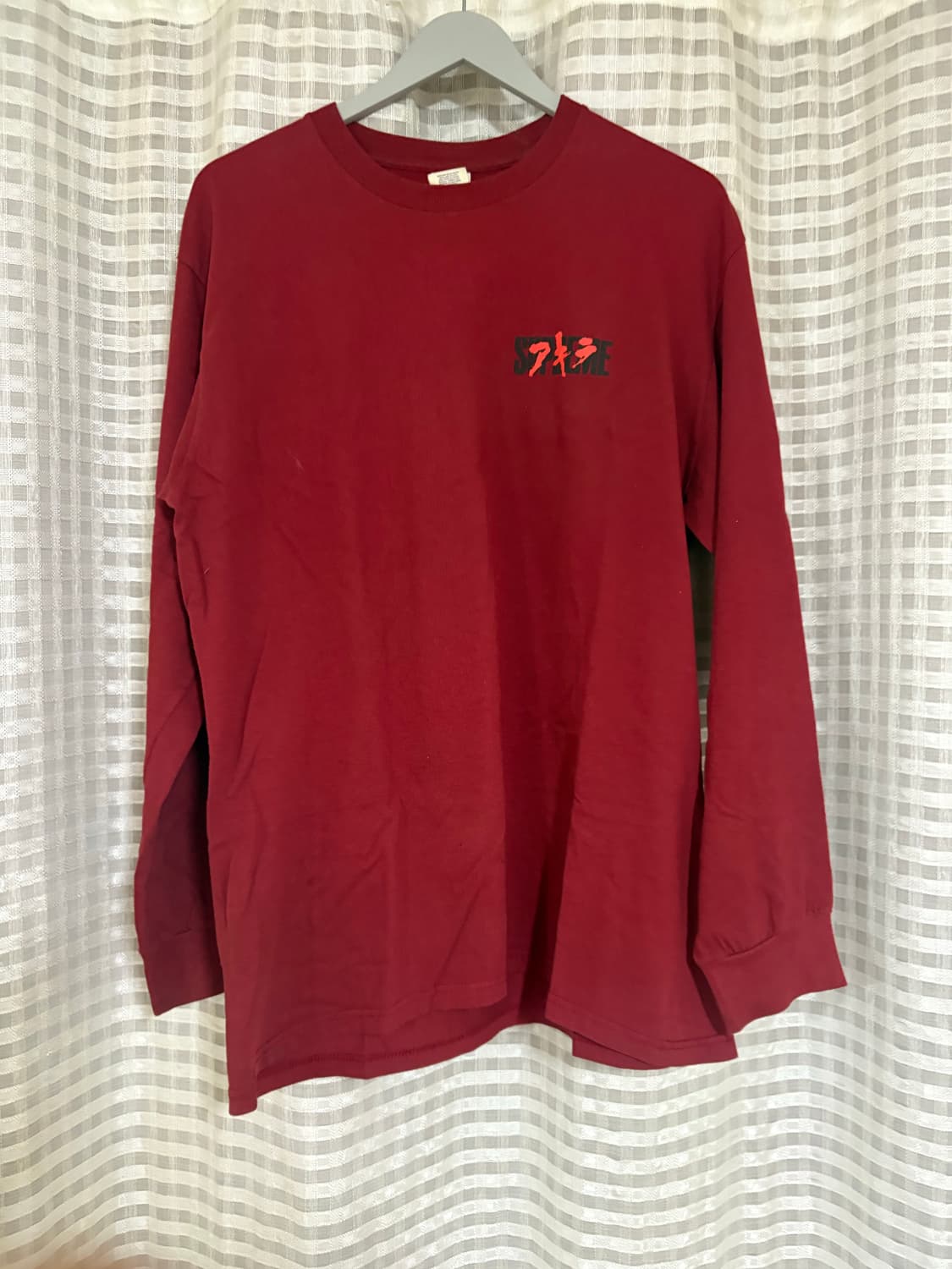 슈프림 아키라 롱슬리브 버건디 라지 상품이미지1
