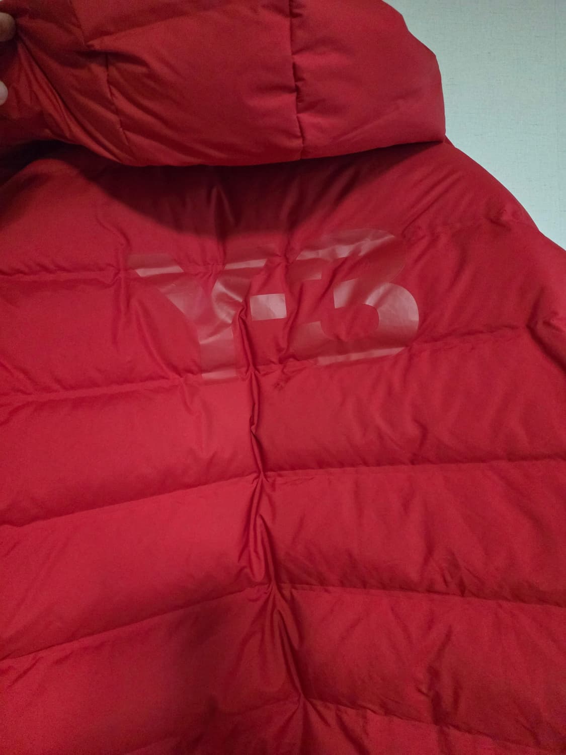 [M, 105] Y-3 요지 야마모토 클래식 퍼피 다운 자켓 레드 상품이미지6