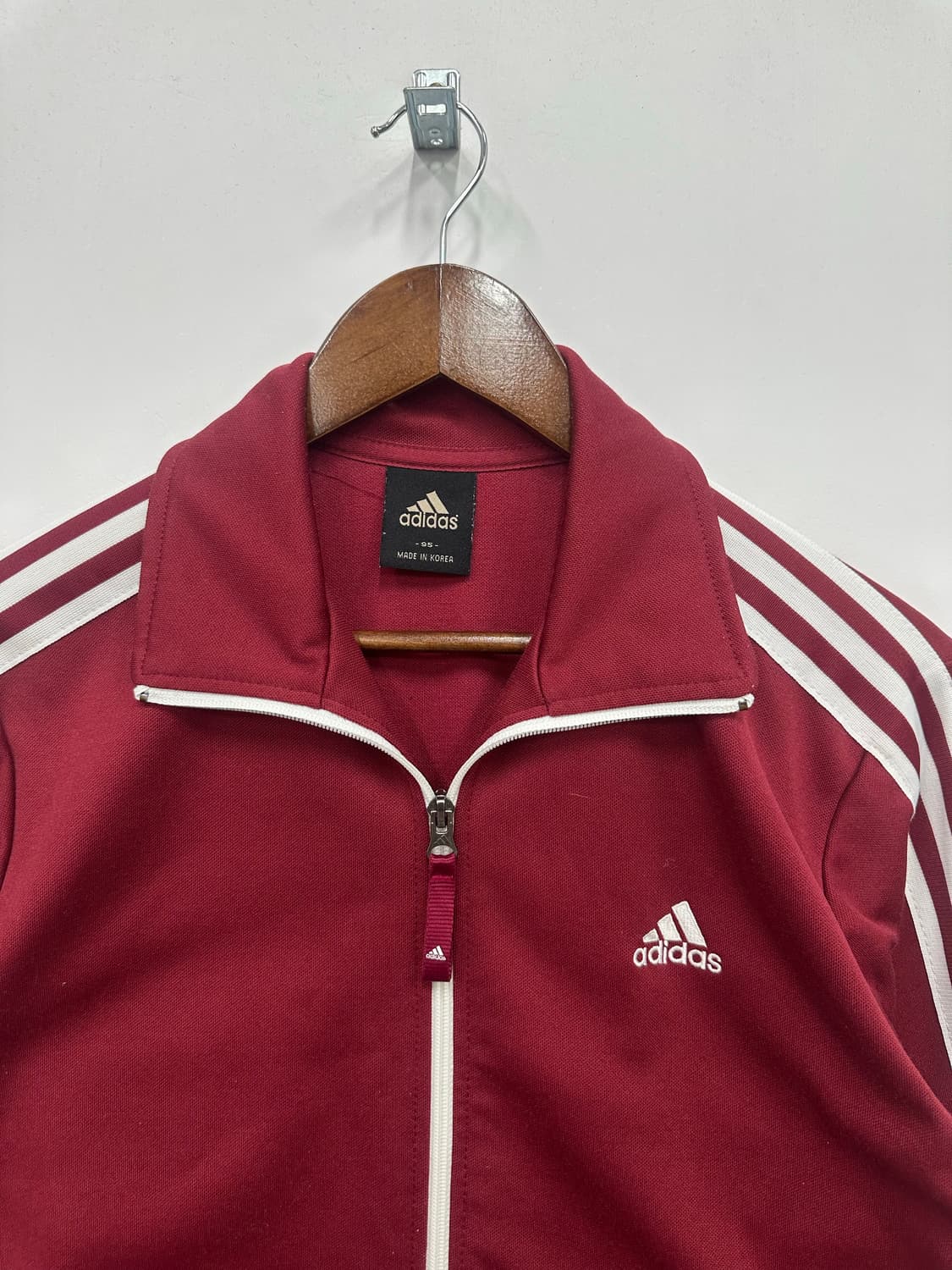 아디다스 버건디 마샬아츠 져지 트랙탑 상품이미지2