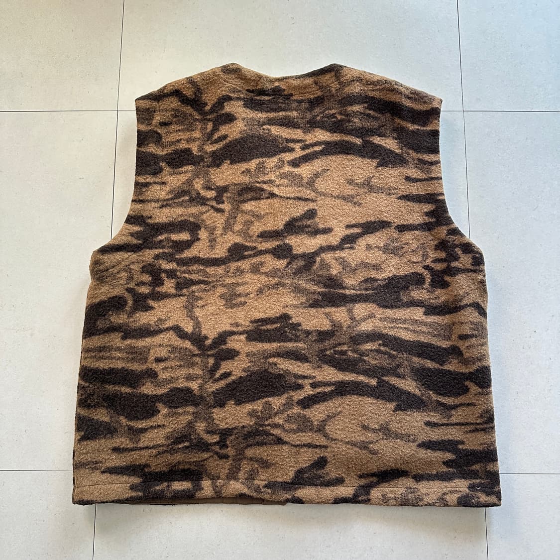 00s 콜롬비아 빈티지 타이거카모 울 베스트 XL 상품이미지9