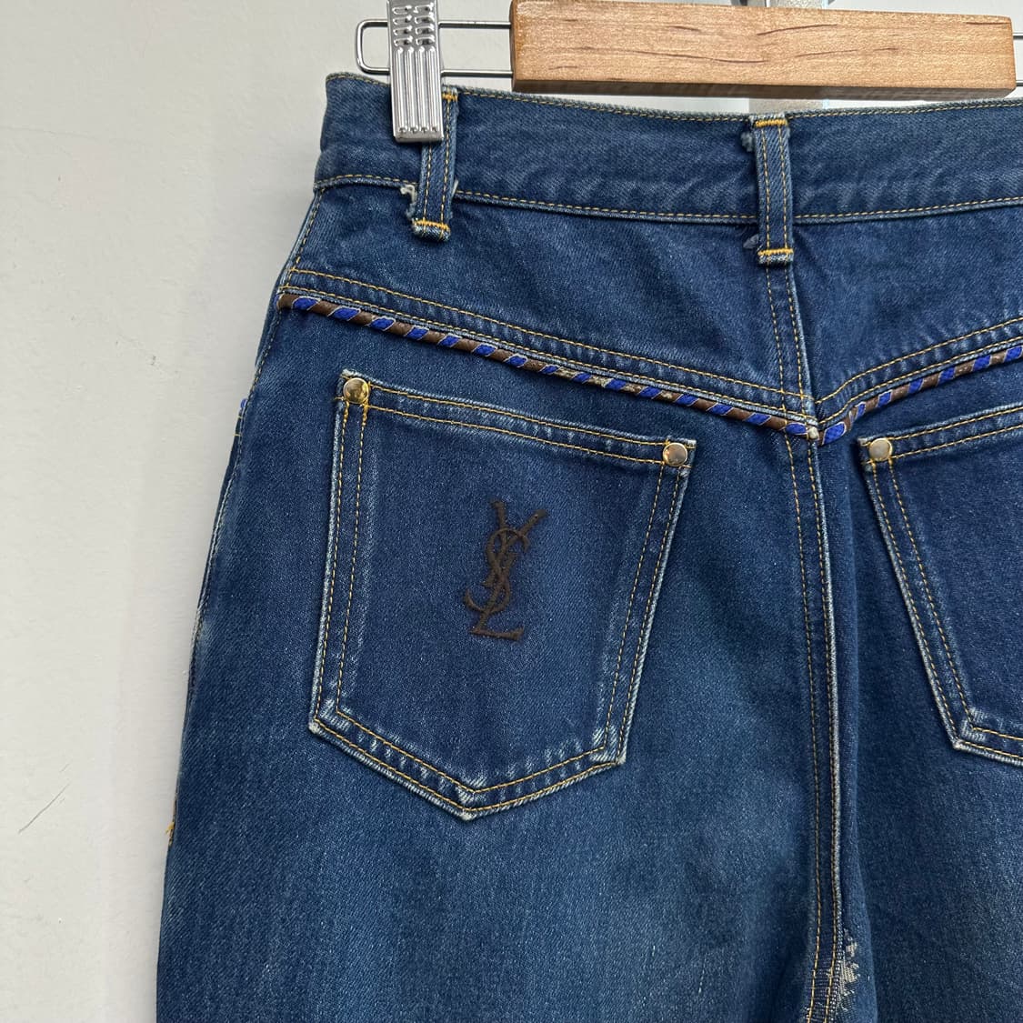 입생로랑 아카이브 로고 데님 팬츠 상품이미지7