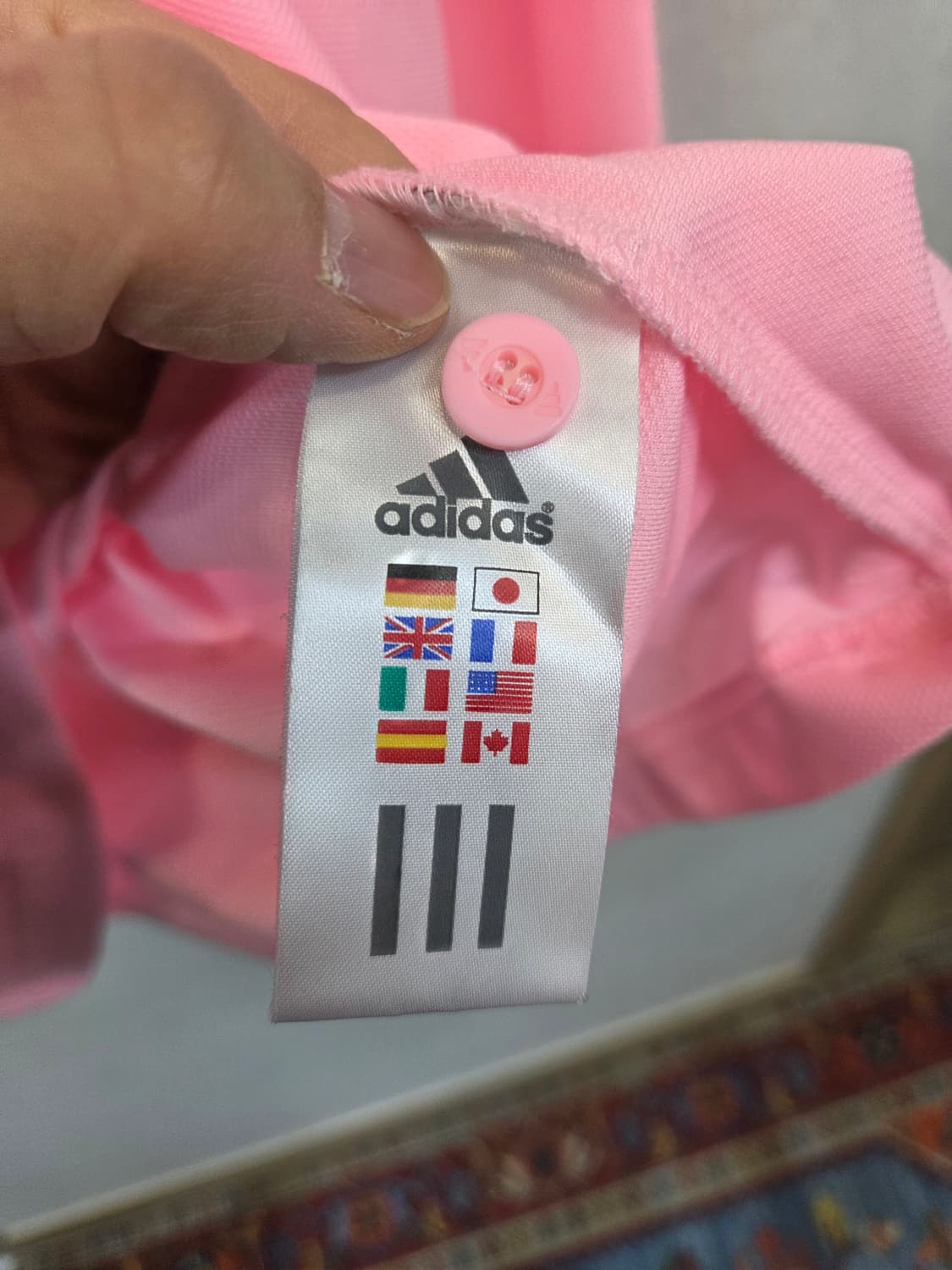  아디다스 올드스쿨 폴로 카라긴팔 연핑크 L 상품이미지5