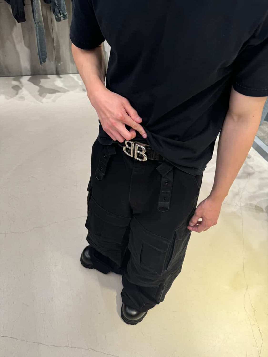 (90) 발렌시아가 남성 모나코 벨트 블랙 상품이미지8