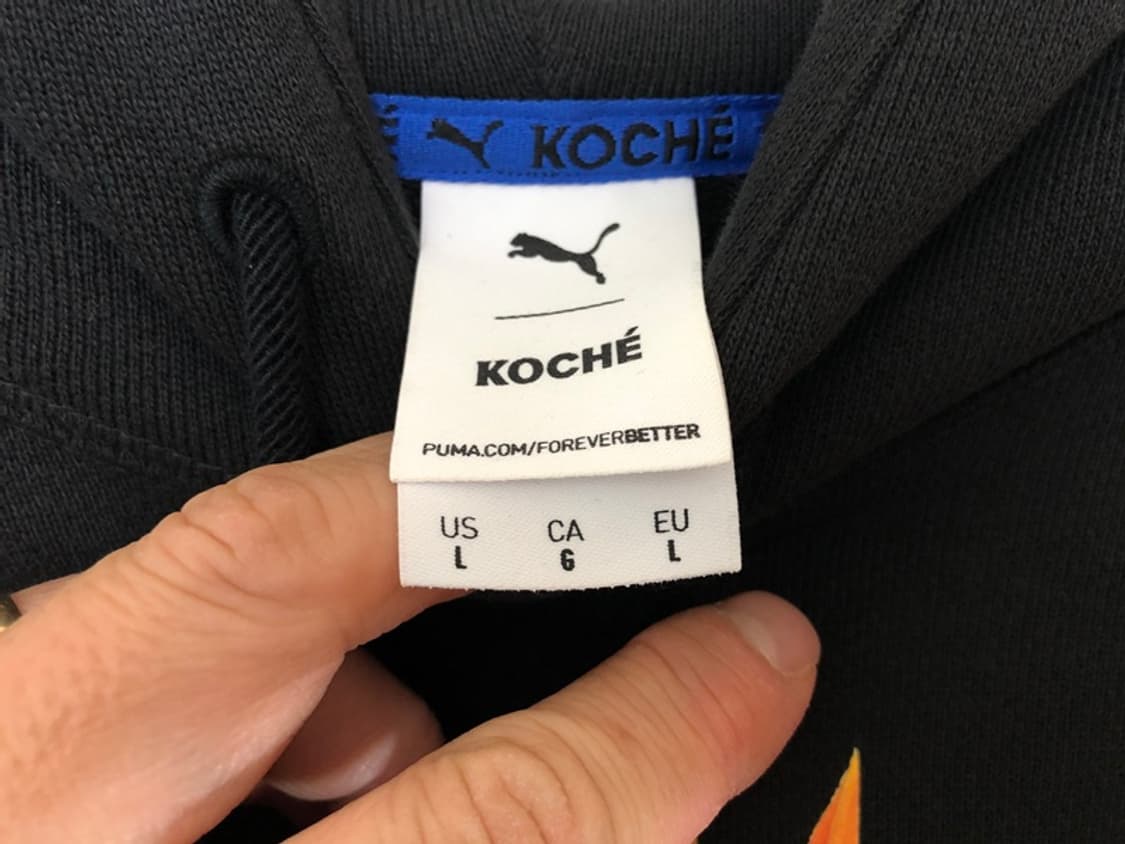 푸마X코쉐(코셰)KOCHE 콜라보후디/블랙 L(해외) 상품이미지4