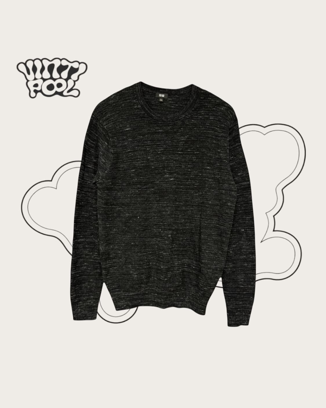 유니클로 울혼방 니트 L 오레오 상품이미지1