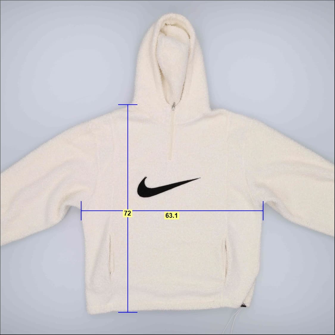 [L정도] 나이키로고 후리스 반집업 후드티 1231H1 상품이미지5