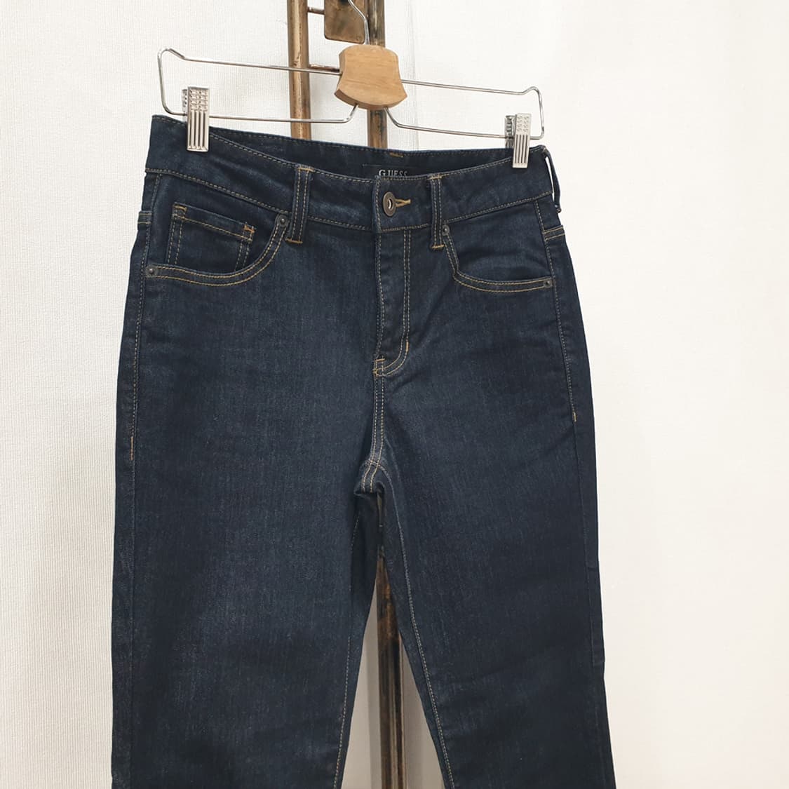 게스 남성용 슬림 크롭 스트레이트 데님 청바지(28) 상품이미지2