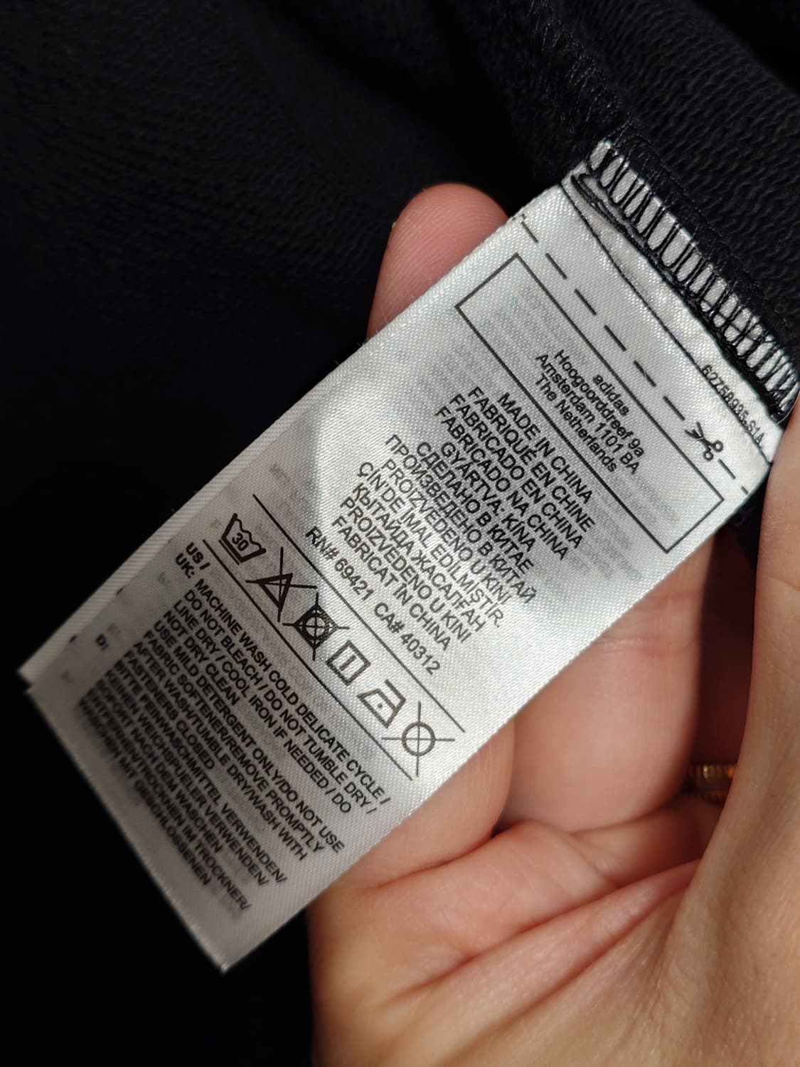 [M] 준지 리복 콜라보 후드 바람막이 블랙 상품이미지4