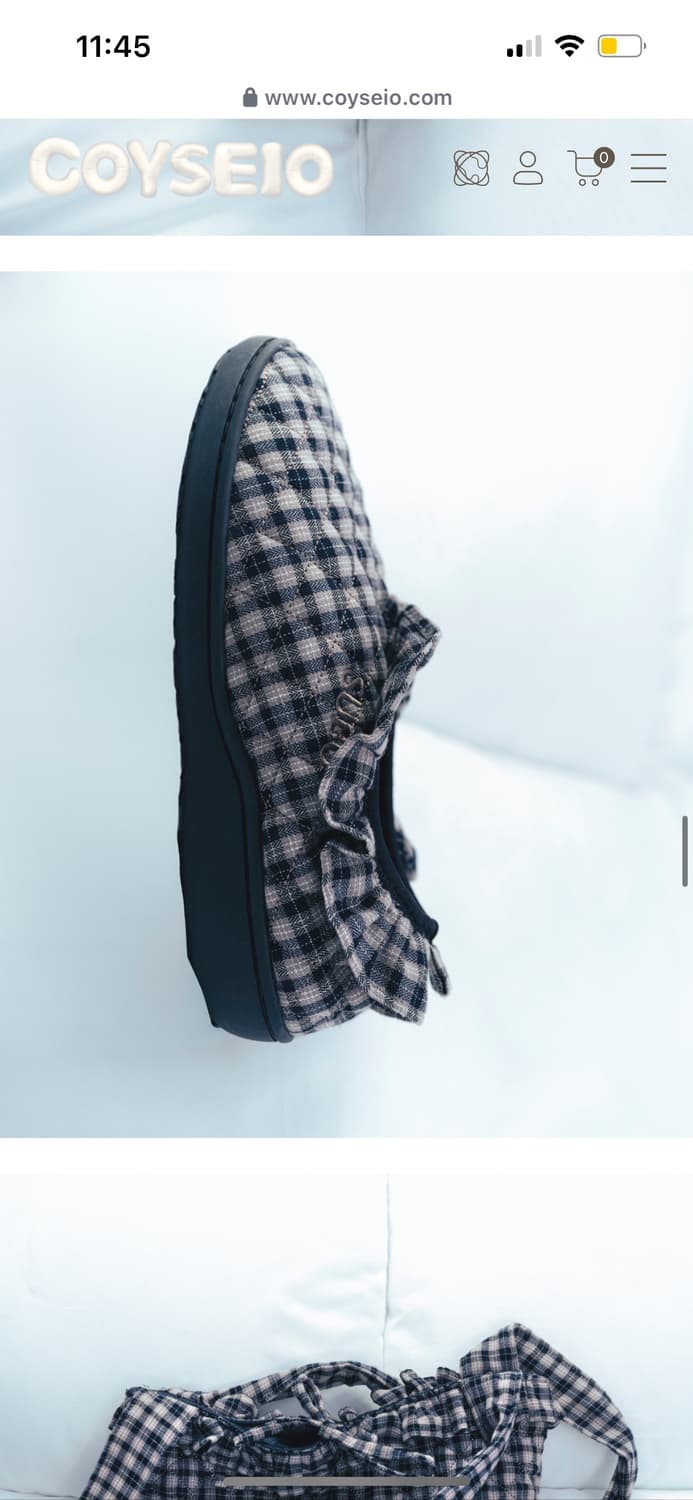 코이세이오 스부 체크 패딩 슈즈 풀구성 (슈케이스 포함) 상품이미지4