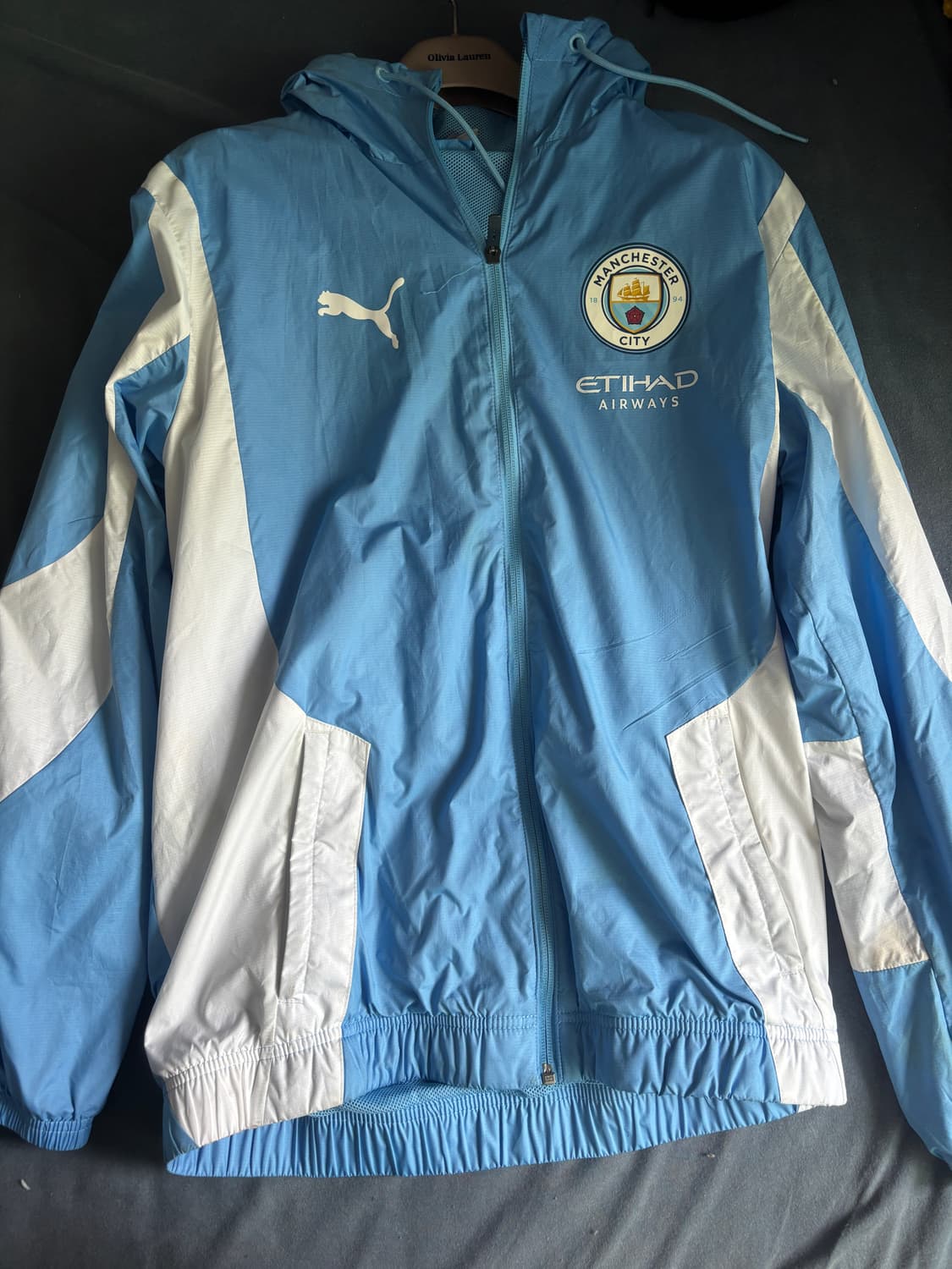 푸마 맨시티 23/24 바람막이 S 상품이미지1