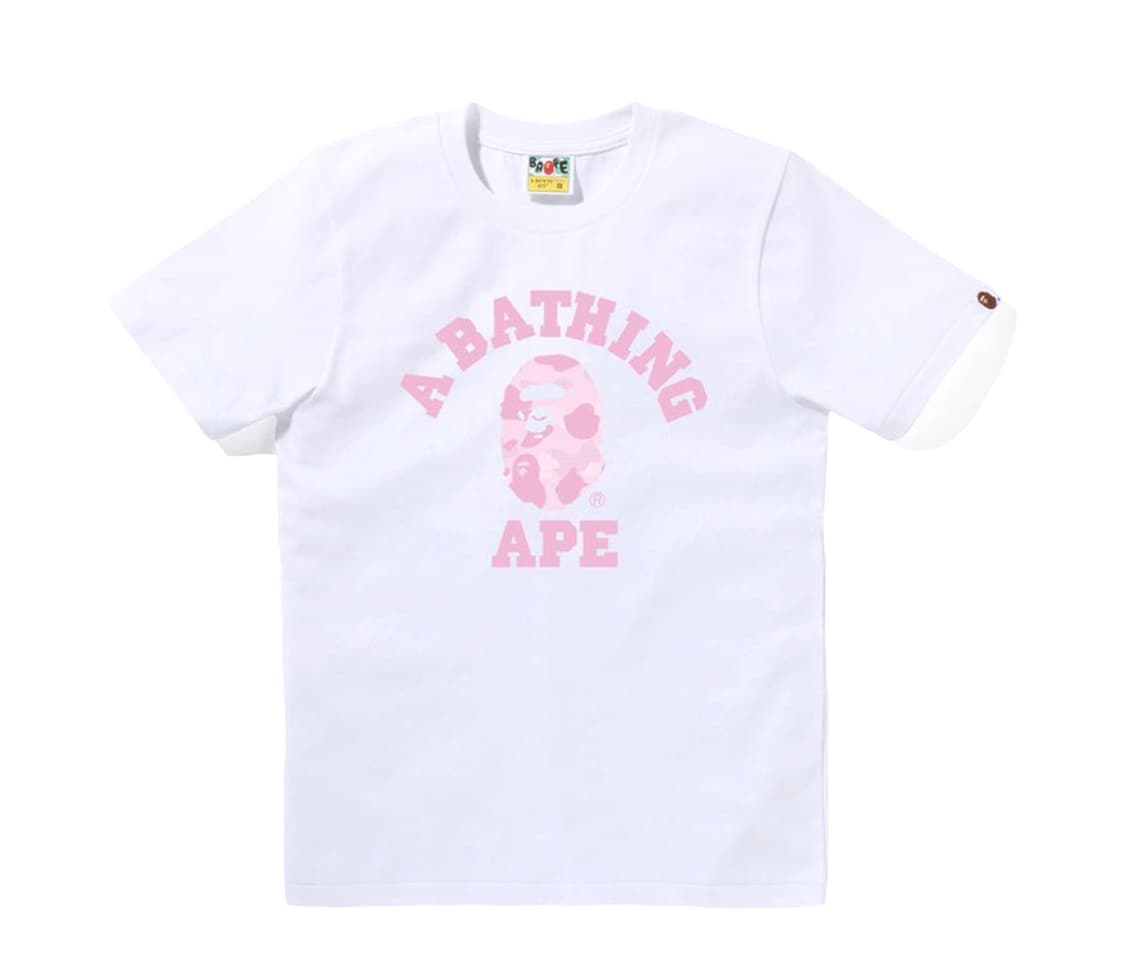 베이프 파스텔 핑크 카모 반팔 🧁미개봉 새상품 상품이미지1