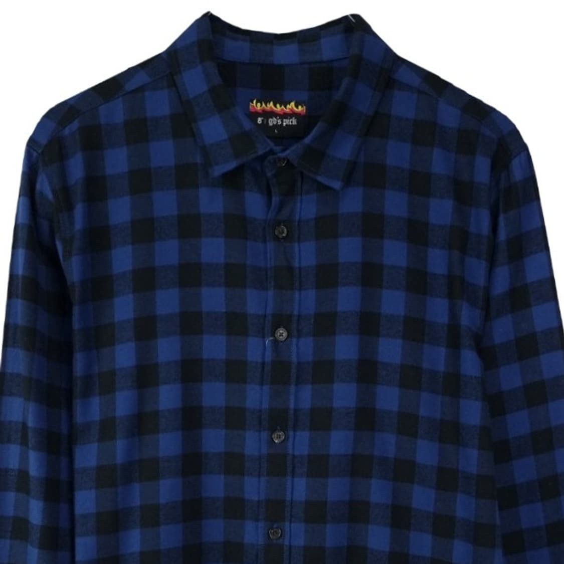 [에잇세컨즈 X GD 지드래곤새상품) 프린팅 체크 셔츠 M19392 상품이미지4