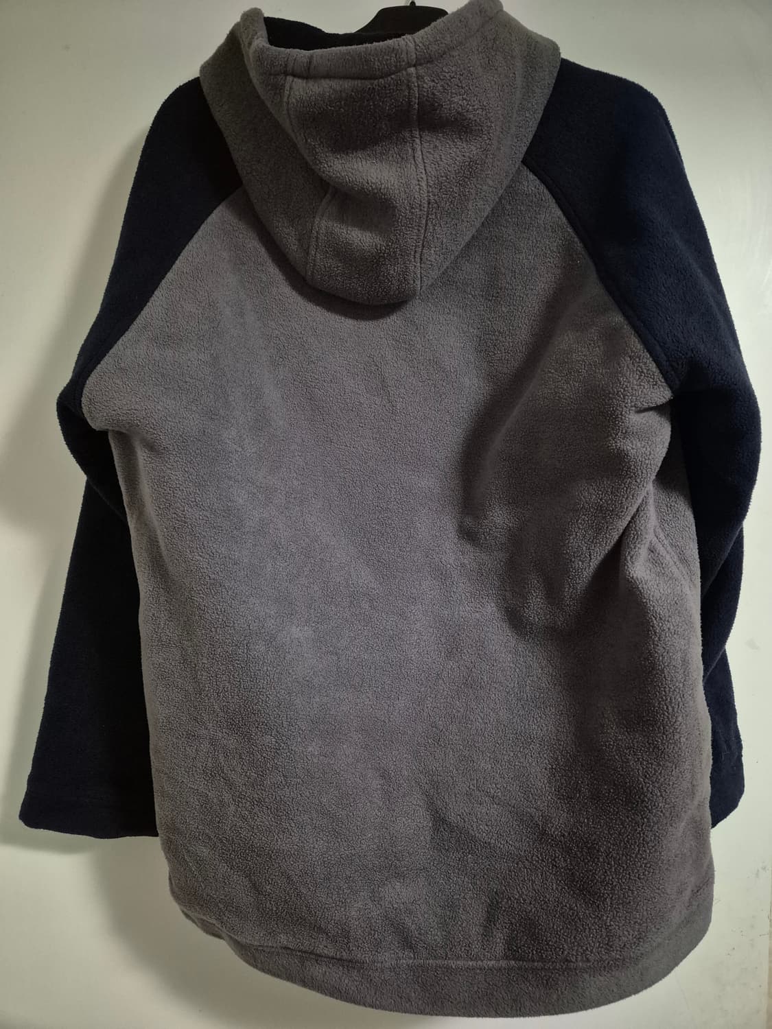 Vintage 후리스 배색 후드자켓 XXL 상품이미지2