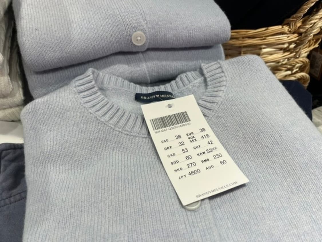 브랜디 멜빌 스카이블루 가디건 상품이미지2