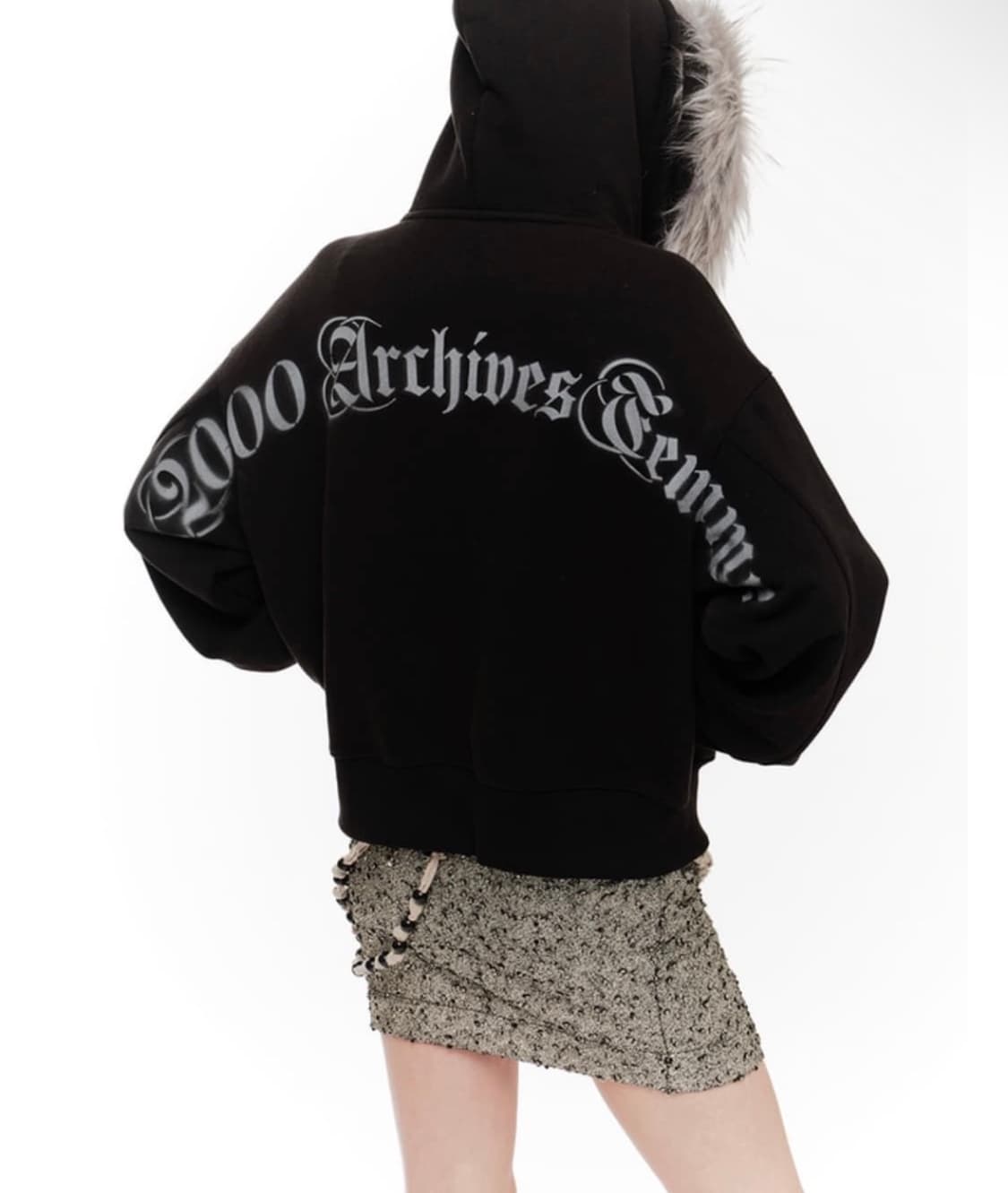 새상품)2000아카이브 후드집업(퍼탈부착 상품이미지3