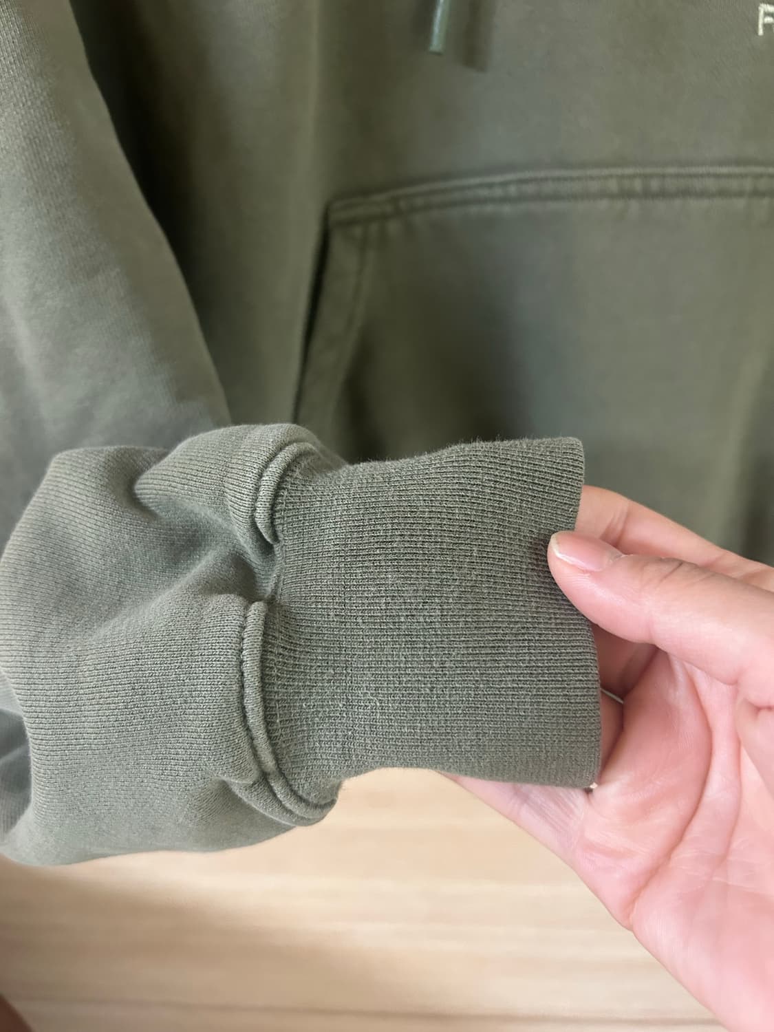 펠린스튜디오 카키 후드 0사이즈 상품이미지4