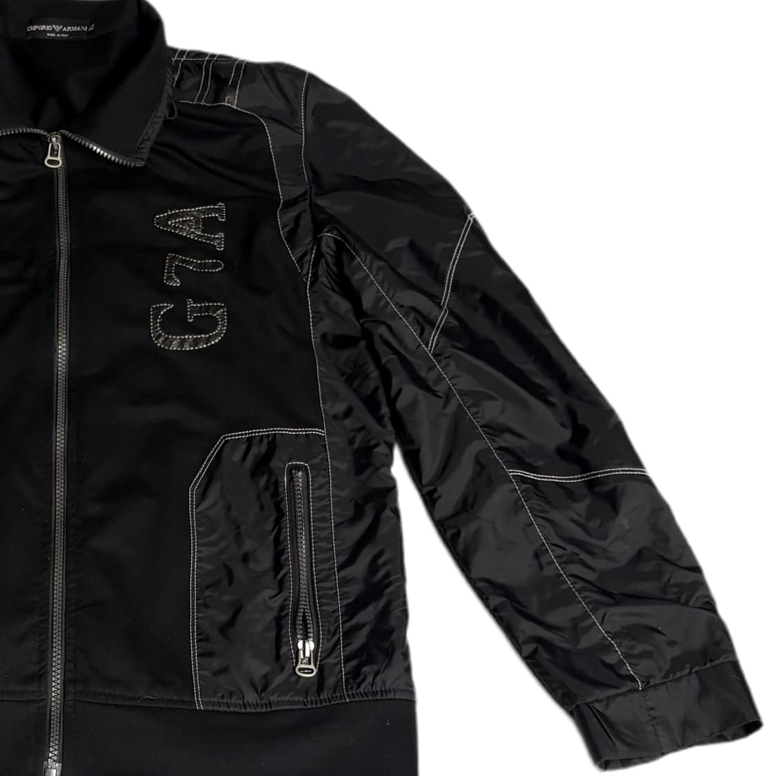 일본 엠포리오 아르마니 아카이브 한정 블랙 레이싱 자켓 상품이미지4