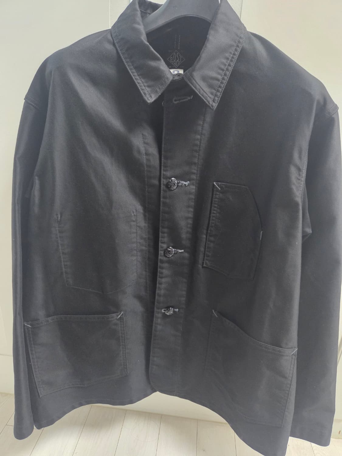 택포)포스트오버롤즈 no.1 jacket 빈티지 몰스킨 블랙 L사이즈 상품이미지6