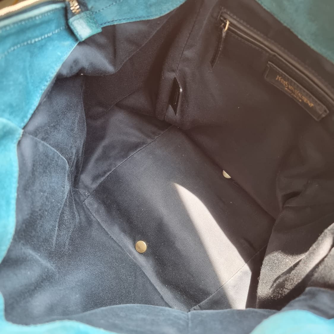 입생로랑 레더 가죽 핸드백 숄더백 토트백 가방 /에메랄드그린레더 상품이미지7