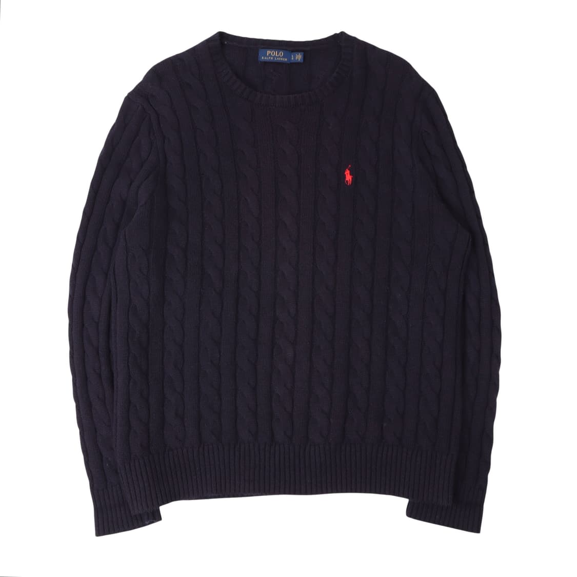 폴로 랄프로렌 네이비 케이블 니트 스웨터 상품이미지1