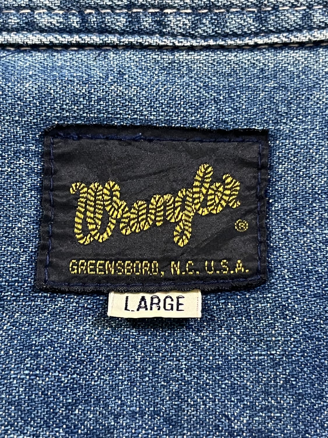 랭글러 빈티지 데님 셔츠 상품이미지4