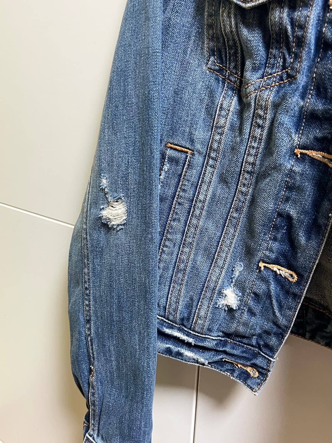 아베크롬비 크롭 청자켓 상품이미지3