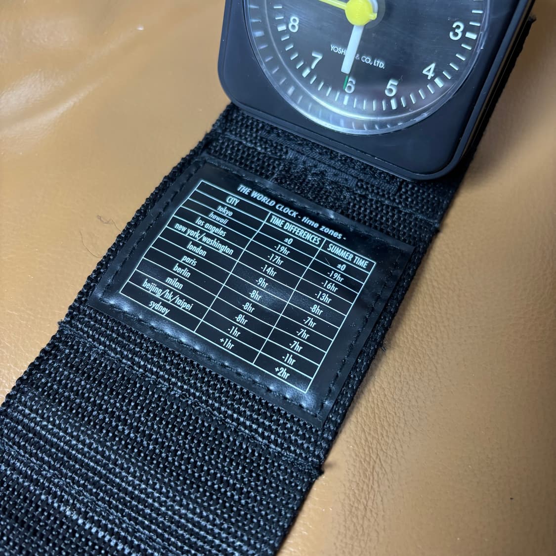 PORTER 포터 휴대용 알람 시계 블랙 상품이미지3