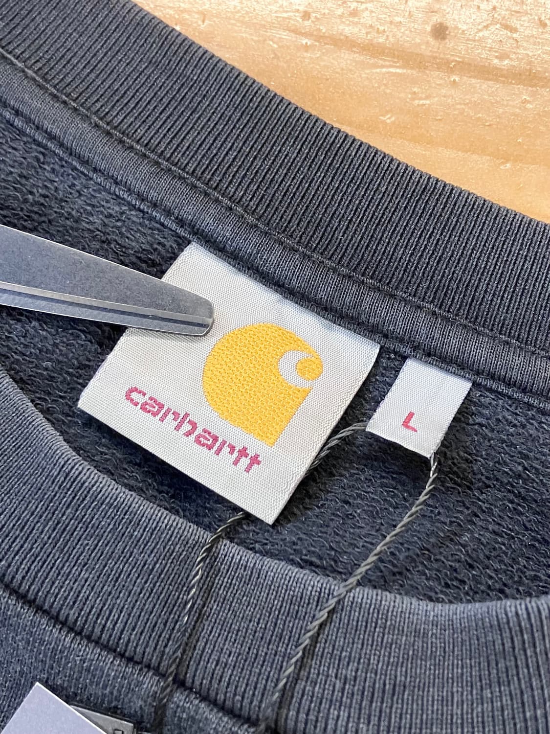 칼하트 코튼 포켓 롱슬리브 블랙 L  #csz3857 상품이미지4