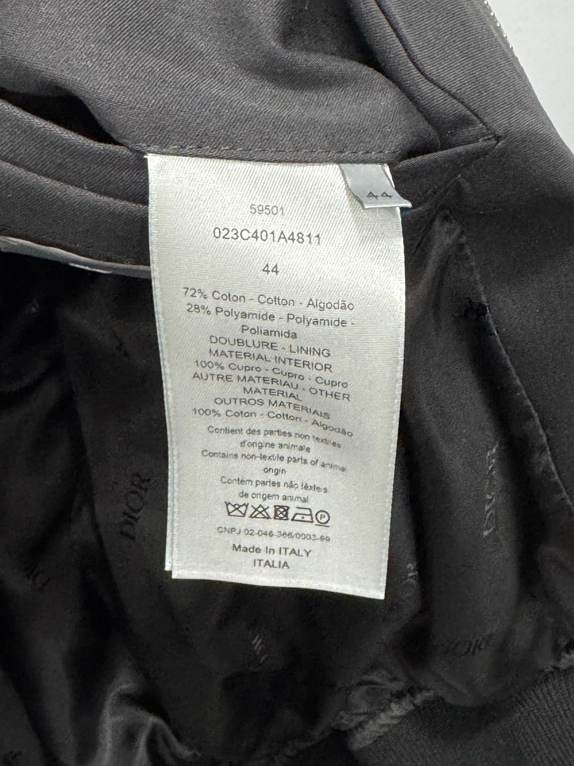 디올 봄버 자켓 44사이즈  상품이미지5