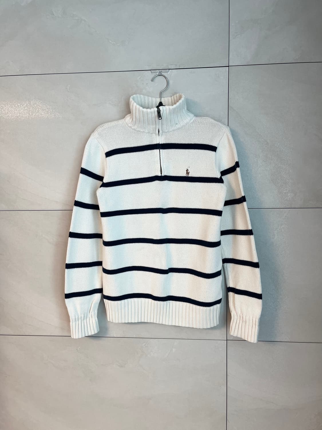 폴로 랄프로렌 포니 스트라이프 하프집업 니트 [L] 상품이미지3