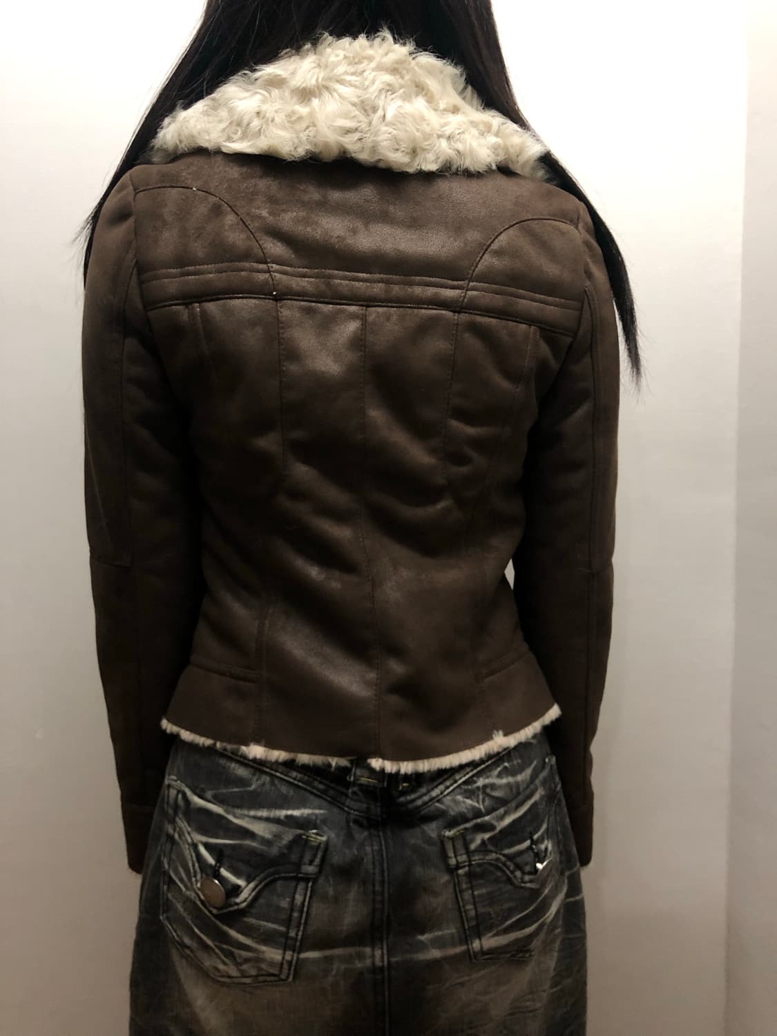 빈티지 브라운 무스탕 자켓 상품이미지9